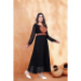 Picture of Lovely Georgette & Silk Navy Blue Readymade Gown