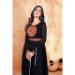 Picture of Lovely Georgette & Silk Navy Blue Readymade Gown
