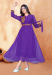 Picture of Excellent Georgette Purple Readymade Gown