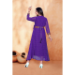 Picture of Excellent Georgette Purple Readymade Gown