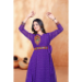 Picture of Excellent Georgette Purple Readymade Gown