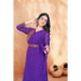 Picture of Excellent Georgette Purple Readymade Gown