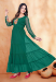 Picture of Statuesque Georgette Teal Readymade Gown