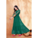Picture of Statuesque Georgette Teal Readymade Gown