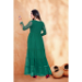 Picture of Statuesque Georgette Teal Readymade Gown