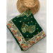 Picture of Beautiful Georgette Forest Green Saree