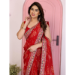 Picture of Ravishing Georgette Crimson Saree