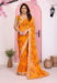 Picture of Beautiful Georgette Dark Orange Saree