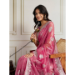 Picture of Lovely Chiffon & Georgette & Silk Pink Saree