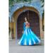 Picture of Classy Chiffon Aqua Readymade Salwar Kameez