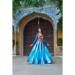 Picture of Classy Chiffon Aqua Readymade Salwar Kameez