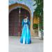 Picture of Classy Chiffon Aqua Readymade Salwar Kameez