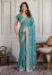 Picture of Resplendent Georgette Cadet Blue Saree