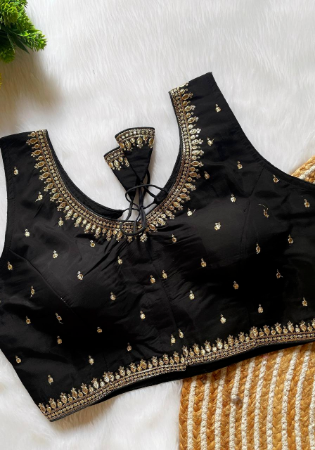 Picture of Marvelous Silk Black Designer Blouse