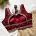 Picture of Gorgeous Silk Maroon Designer Blouse