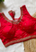 Picture of Resplendent Silk Crimson Designer Blouse