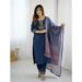 Picture of Cotton & Silk Midnight Blue Readymade Salwar Kameez
