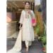 Picture of Cotton & Silk Off White Readymade Salwar Kameez