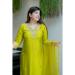 Picture of Cotton & Silk Dark Golden Rod Readymade Salwar Kameez