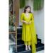 Picture of Cotton & Silk Dark Golden Rod Readymade Salwar Kameez