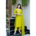 Picture of Cotton & Silk Dark Golden Rod Readymade Salwar Kameez