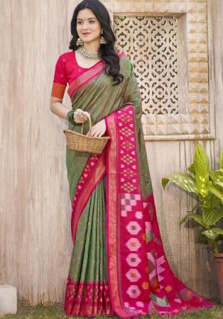 Picture of Classy Silk Green Saree