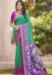 Picture of Ravishing Silk Dark Cyan Saree