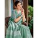 Picture of Enticing Linen Dark Sea Green Saree