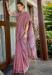 Picture of Statuesque Linen Violet Saree