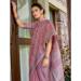 Picture of Statuesque Linen Violet Saree