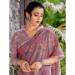 Picture of Statuesque Linen Violet Saree