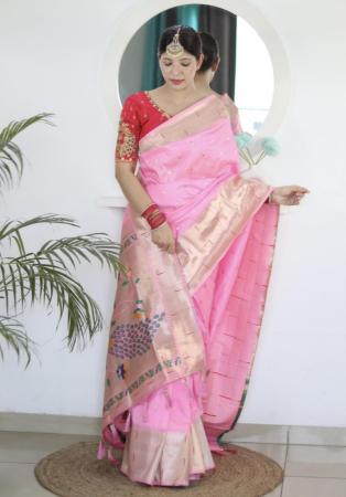 Picture of Appealing Silk Pink Saree