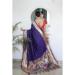 Picture of Classy Silk Dark Slate Blue Saree