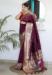 Picture of Pretty Silk Brown Saree