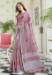 Picture of Shapely Linen Plum Saree