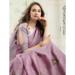 Picture of Shapely Linen Plum Saree