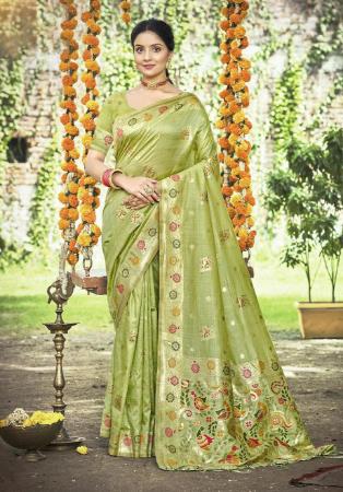 Picture of Superb Silk Burly Wood Saree