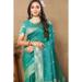 Picture of Magnificent Silk Teal Saree