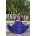 Picture of Georgette Dark Slate Blue Readymade Lehenga Choli