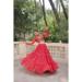 Picture of Superb Georgette Crimson Readymade Lehenga Choli