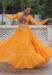 Picture of Enticing Georgette Golden Rod Readymade Lehenga Choli