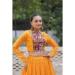 Picture of Enticing Georgette Golden Rod Readymade Lehenga Choli