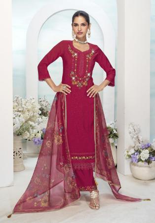 Picture of Radiant Silk Salmon Readymade Salwar Kameez