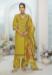 Picture of Sightly Silk Dark Golden Rod Readymade Salwar Kameez