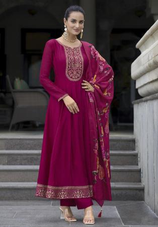 Picture of Fascinating Silk Light Pink Readymade Salwar Kameez