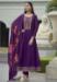Picture of Grand Silk Purple Readymade Salwar Kameez