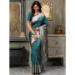 Picture of Fine Silk Dark Olive Green Saree