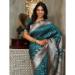 Picture of Fine Silk Dark Olive Green Saree