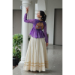 Picture of Cotton & Georgette Off White Readymade Lehenga Choli