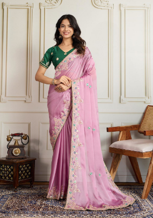 Picture of Ideal Silk Rosy Brown Saree